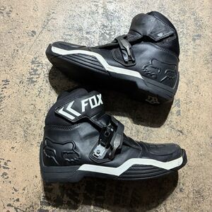 Men's Size 11 Fox Racing Bomber Boots Black MTB Mountain Bike Clipless Shoes
